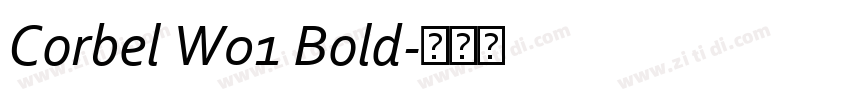 Corbel W01 Bold字体转换